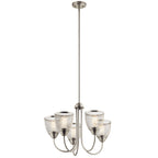 KICHLER 52269NI Voclain Five Light Chandelier Brushed Nickel