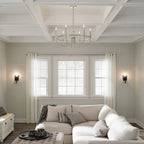 KICHLER 52304NI Capitol Hill 22" 6 Light Chandelier In Brushed Nickel