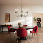 KICHLER 52305NI Capitol Hill 30.75" 12 Light Chandelier In Brushed Nickel
