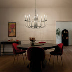 KICHLER 52305NI Capitol Hill 30.75" 12 Light Chandelier In Brushed Nickel