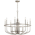 KICHLER 52305NI Capitol Hill 30.75" 12 Light Chandelier In Brushed Nickel