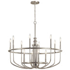 KICHLER 52305NI Capitol Hill 30.75" 12 Light Chandelier In Brushed Nickel
