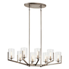 KICHLER 52315CLP Nye Eight Light Chandelier Classic Pewter