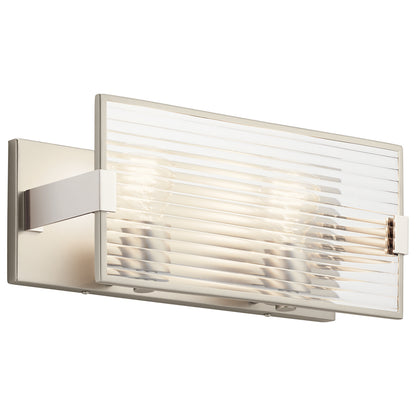 KICHLER 55006SN Logan Two Light Linear Bath Satin Nickel