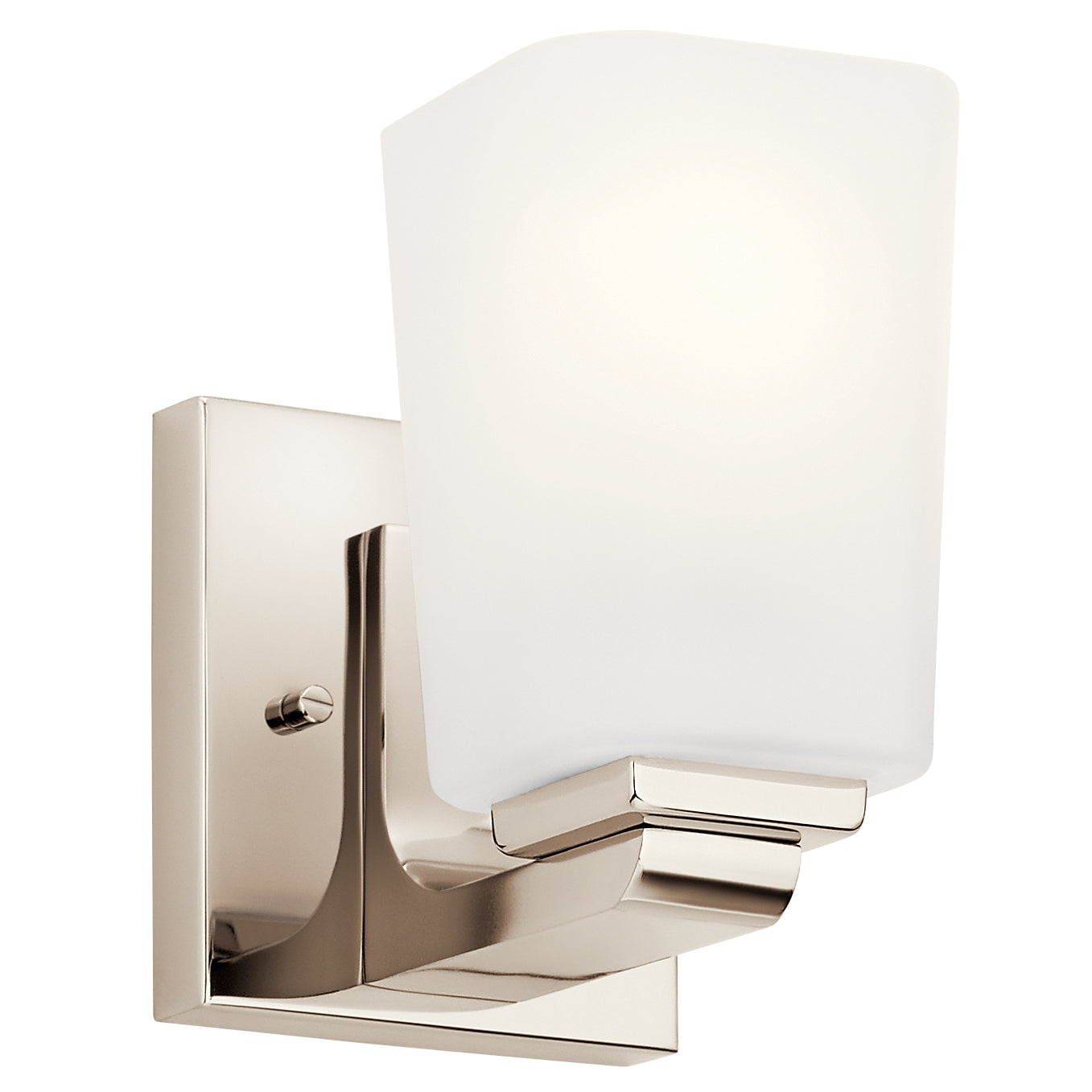 KICHLER 55015PN Roehm One Light Wall Sconce Polished Nickel