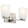 KICHLER 55016NI Roehm 2 Light Vanity Light Brushed Nickel