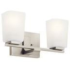 KICHLER 55016NI Roehm 2 Light Vanity Light Brushed Nickel