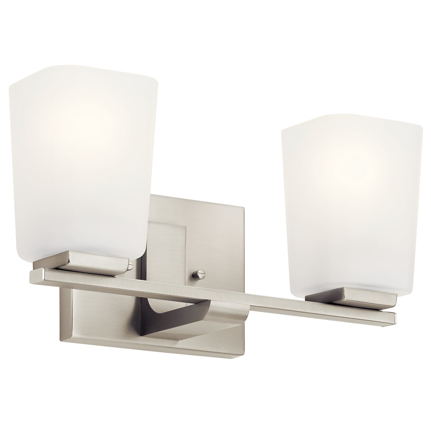 KICHLER 55016NI Roehm 2 Light Vanity Light Brushed Nickel