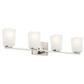 KICHLER 55018NI Roehm 4 Light Vanity Light Brushed Nickel