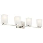 KICHLER 55018NI Roehm 4 Light Vanity Light Brushed Nickel