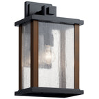KICHLER 59018BK Marimount 17" 1 Light Outdoor Wall Light With Clear Glass In Black