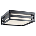 KICHLER 59037BKLED Ryler Led 3000K 12" Ceiling Light Textured Black