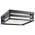 KICHLER 59037BKLED Ryler Led 3000K 12" Ceiling Light Textured Black