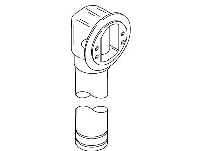 KOHLER K-1009699 Elbow & Tube Sa, Overflow, 1.5"