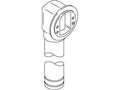 KOHLER Elbow & Tube Sa, Overflow, 1.5", K-1009701