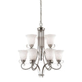 THOMAS 1009CH/20 Brighton 25'' Wide 9-Light Chandelier - Brushed Nickel