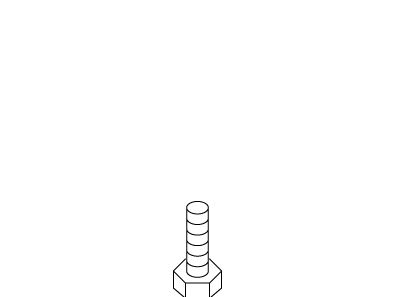 KOHLER Bolt, Hex Hd, Metric, K-1011110