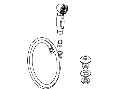 KOHLER Sidespray Assembly - Vibrant Brushed Bronze, K-1011130-BV