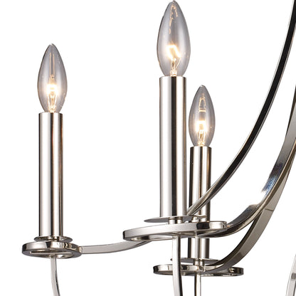 ELK SHOWROOM 10121/6 Dione 25'' Wide 6-Light Chandelier - Polished Nickel