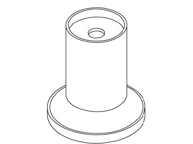 KOHLER Handle Bonnet - Matte Black, K-1012742-BL