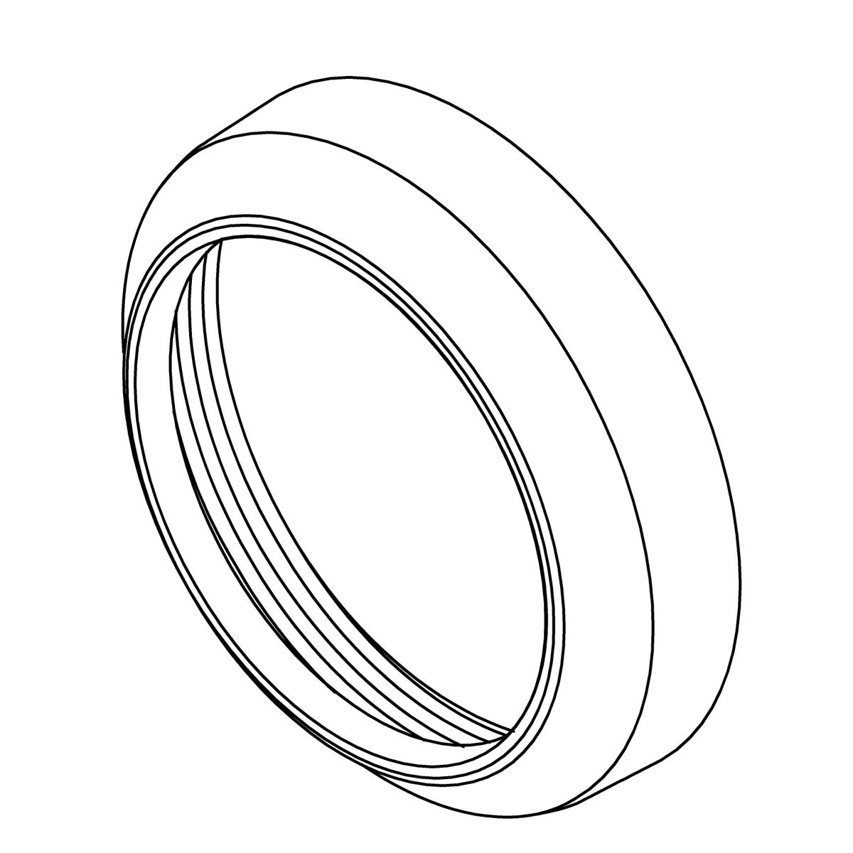 KOHLER Trim Ring, Interface, Core - Black Black, K-1013469-7