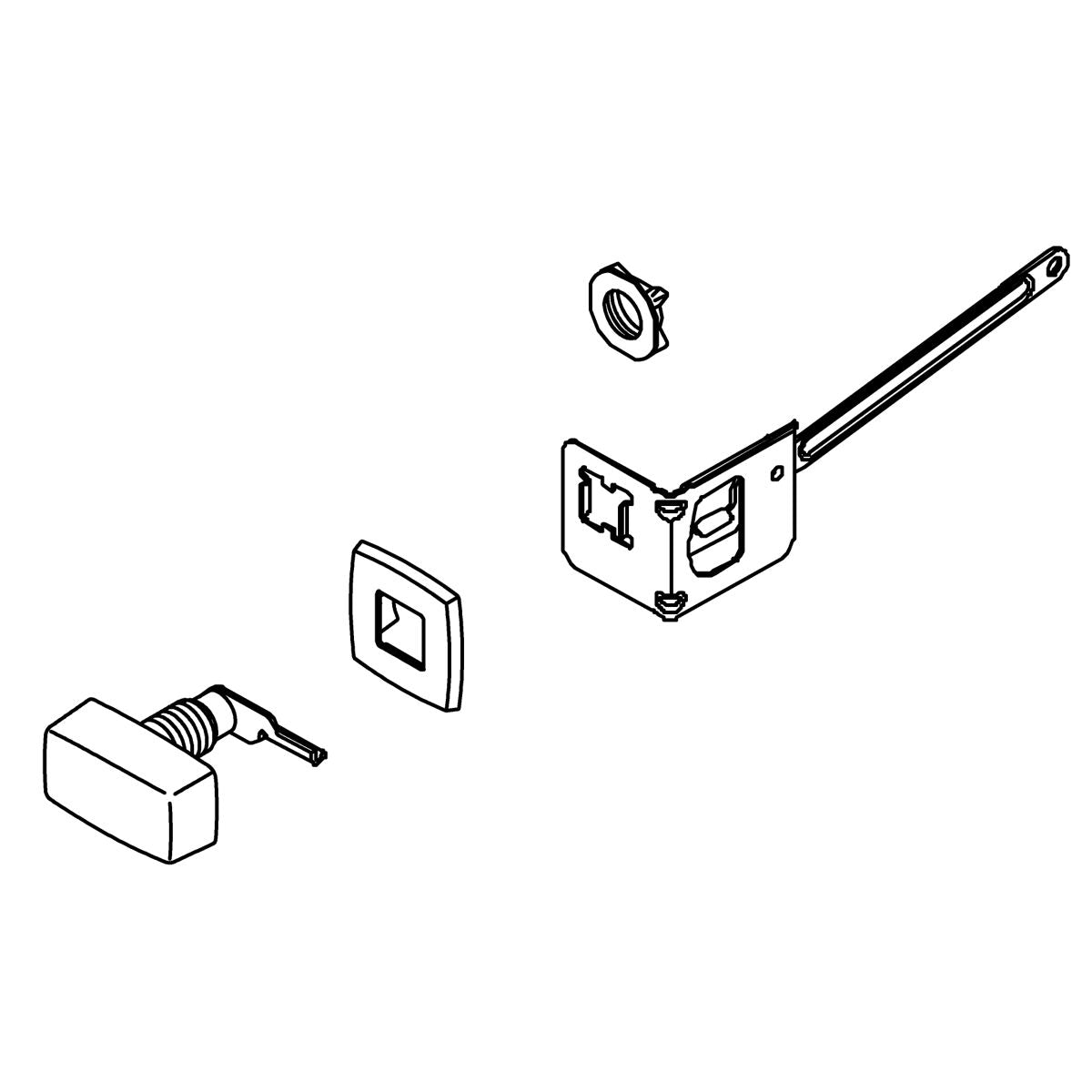 KOHLER Trip Lever Service Kit - Brushed Chrome, K-1013521-G