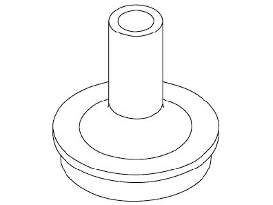 KOHLER Purist Handle Base - Matte Black, K-1013799-BL