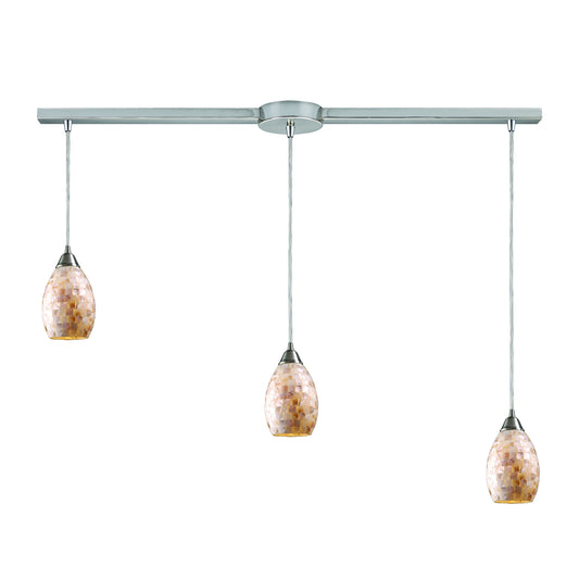 ELK SHOWROOM 10141/3L Capri 36'' Wide 3-Light Pendant - Satin Nickel