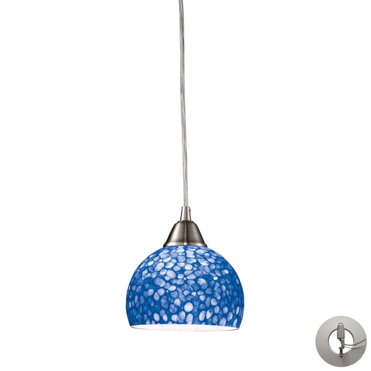 ELK SHOWROOM 10143/1PB-LA Cira 6'' Wide 1-Light Pendant - Satin Nickel (Includes Adapter Kit)