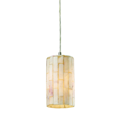 ELK SHOWROOM 10147/1 Coletta 4'' Wide 1-Light Pendant - Satin Nickel