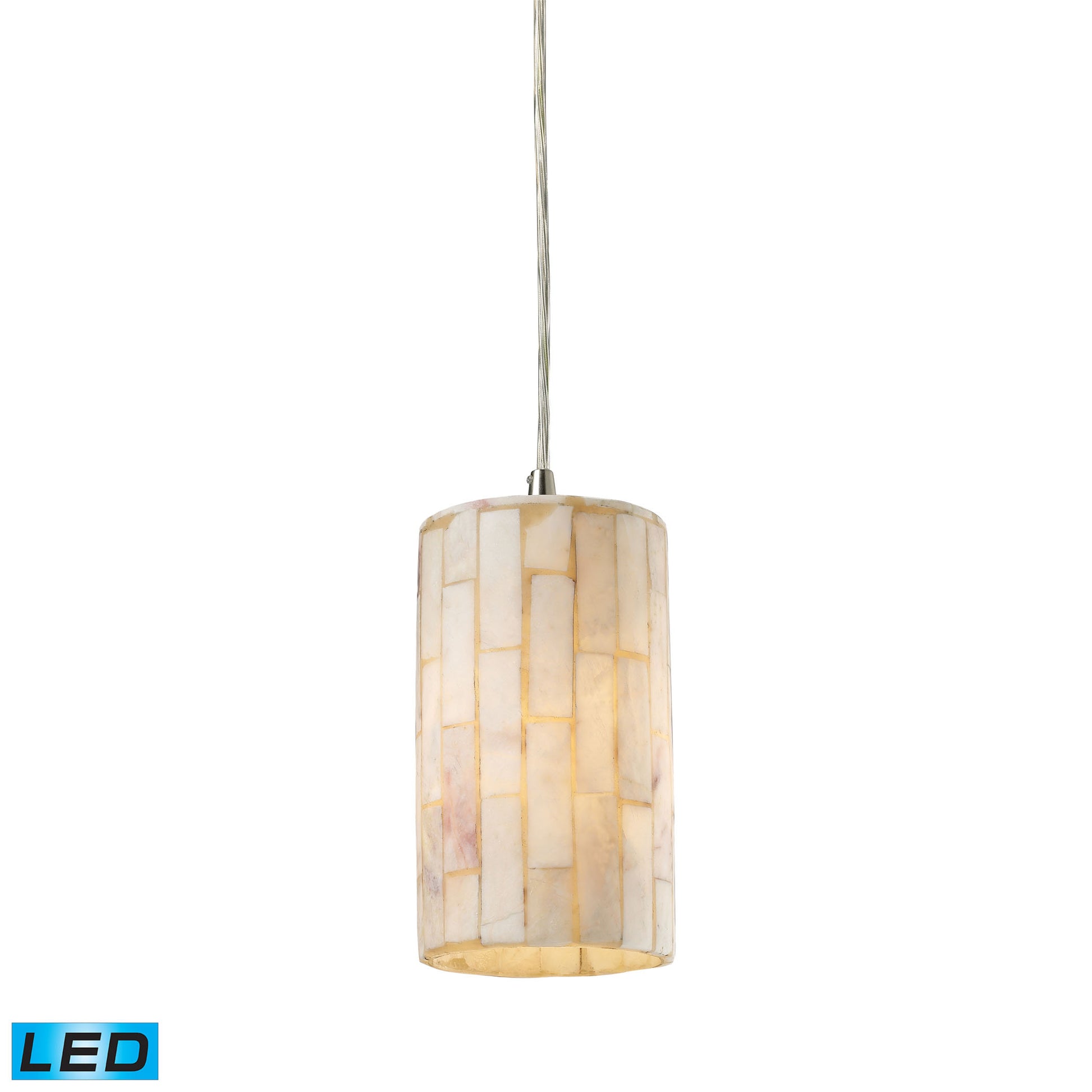 ELK SHOWROOM 10147/1-LED Coletta 4'' Wide 1-Light Pendant - Satin Nickel (LED)