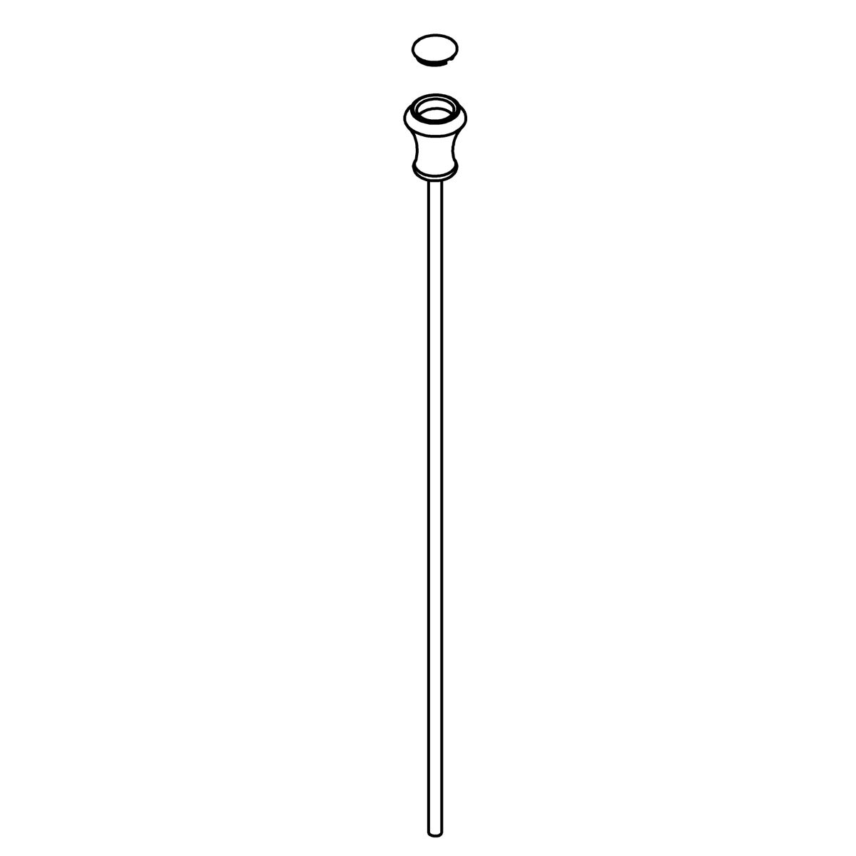 KOHLER Lift Rod Assembly,Traditional - Vibrant Brushed Nickel, K-1014917-BN