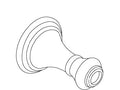 KOHLER Handle Bell, D-M - Vibrant Finish, K-1015104-VF