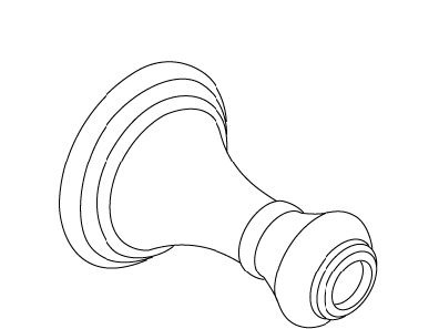 KOHLER Handle Bell, D-M - Vibrant Finish, K-1015104-VF