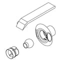 KOHLER Jet Trim Kit - Biscuit, K-1015255-96
