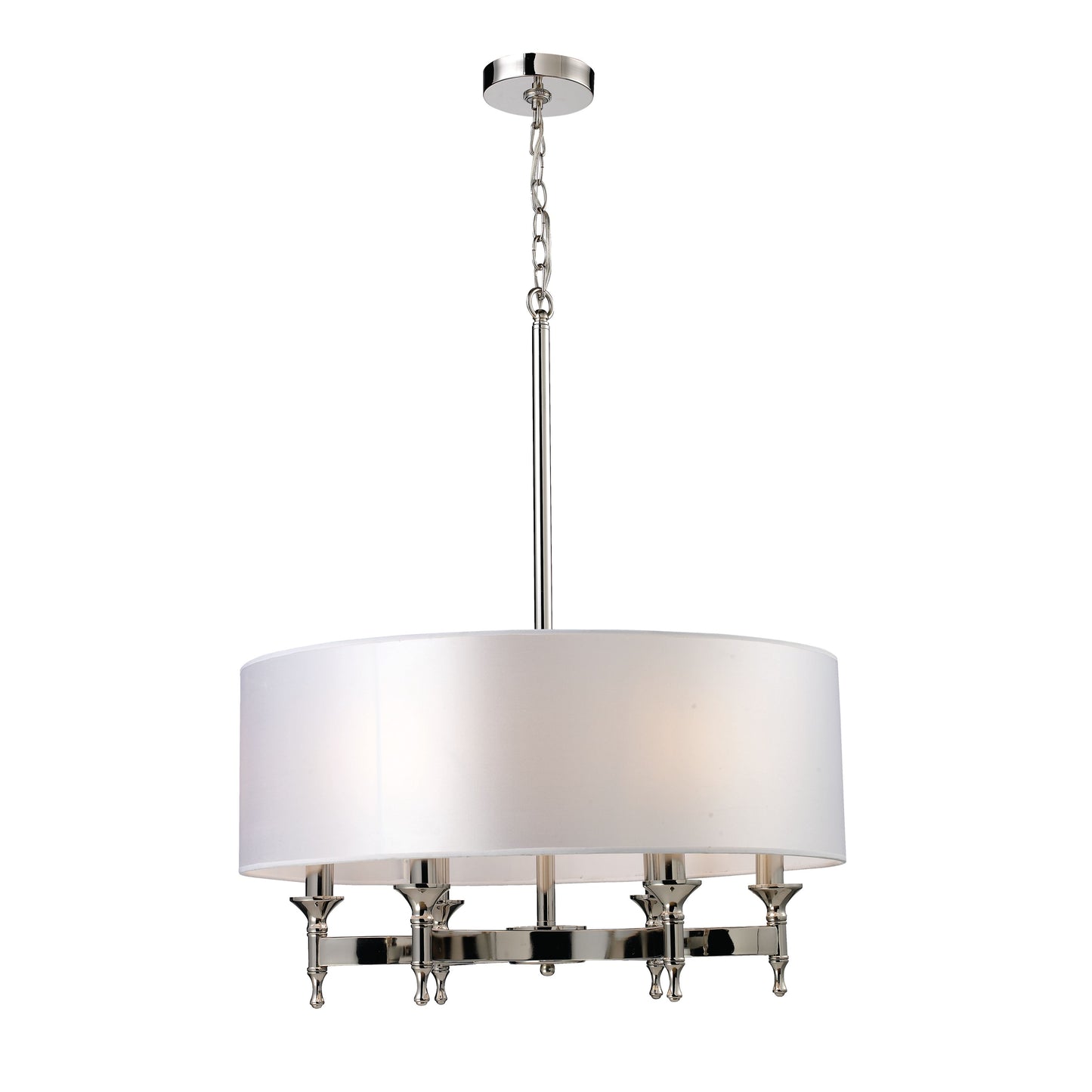 ELK SHOWROOM 10162/6 Pembroke 24'' Wide 6-Light Chandelier - Polished Nickel