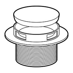 MOEN 101652 Tub Drain Assembly In Chrome