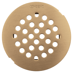 MOEN 101663BZG Verso Chrome 4-1/4" Snap-In Shower Drain Cover - Bronzed Gold
