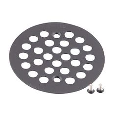 MOEN 101664WR Polished Brass 4-1/4" Shower Drain Cover - Wrought Iron
