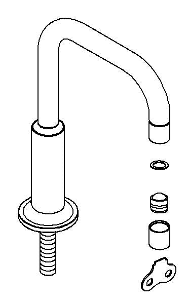 KOHLER Assembly-Spout - Polished Chrome, K-1017613-CP