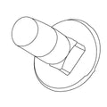 KOHLER Bolt, 1/4-20 X .63 Rd. Hd. Sq. Neck, K-1019432