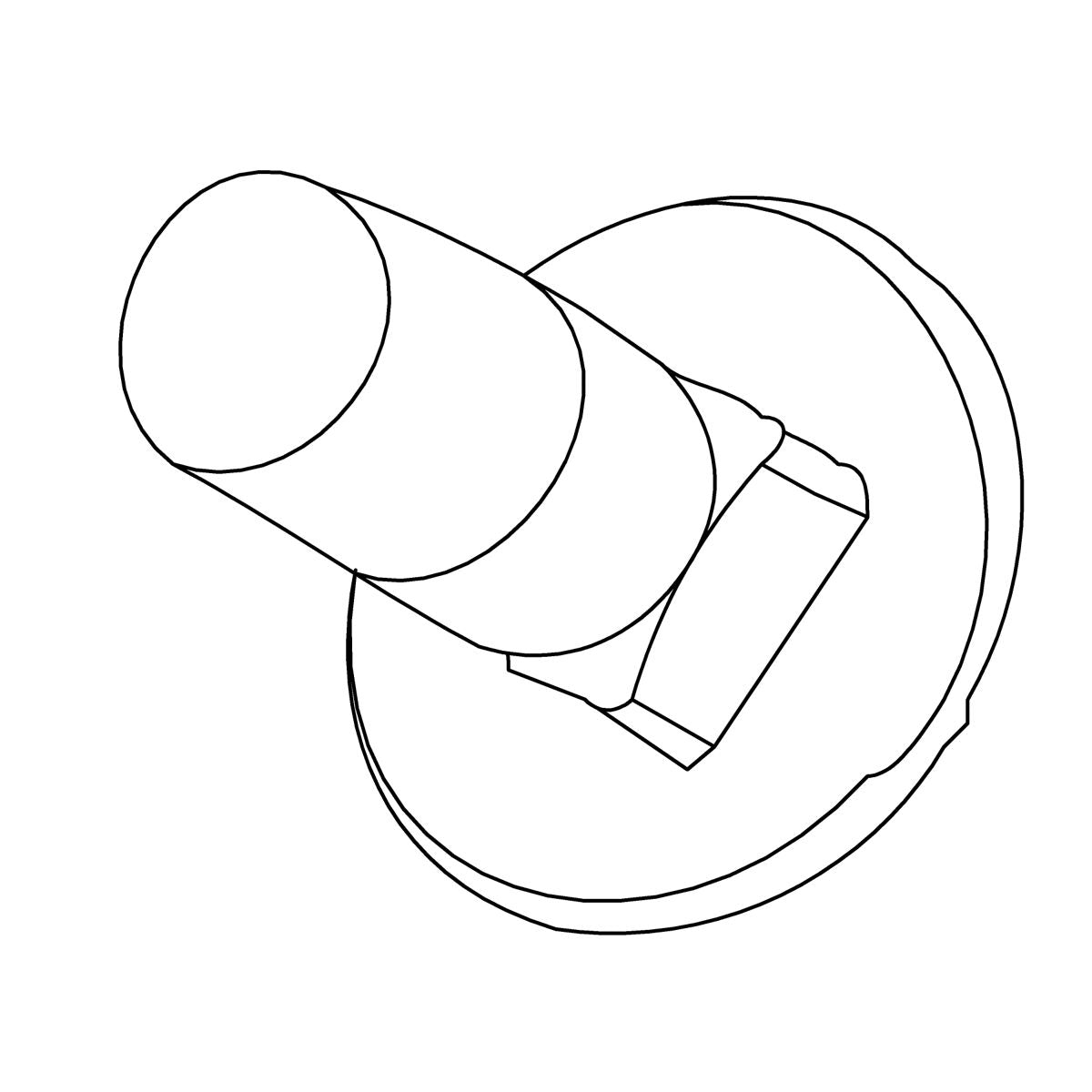 KOHLER Bolt, 1/4-20 X .63 Rd. Hd. Sq. Neck, K-1019432