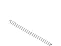 KOHLER Ix3946 118 Bottom Track 37.000" - Bright Silver, K-1019934-01-BDS
