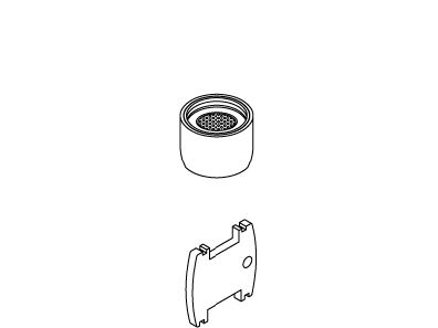 KOHLER Aerator And Key Service Kit - Polished Chrome, K-1021857-CP