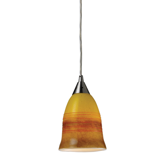 ELK SHOWROOM 10218/1ERH Horizon 5'' Wide 1-Light Mini Pendant - Satin Nickel