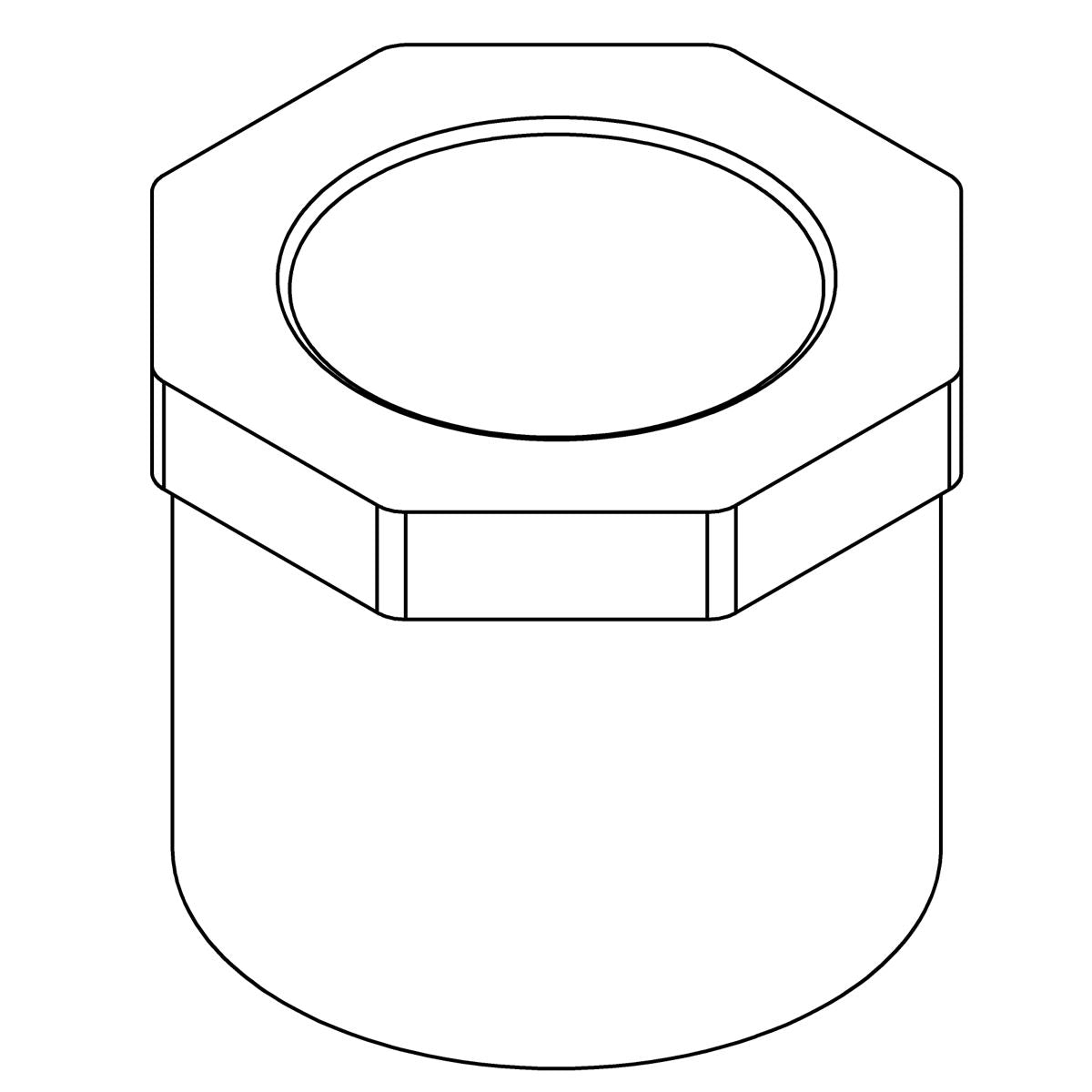KOHLER Reducer, 1.5" X 1.0" Pvc, K-1022368