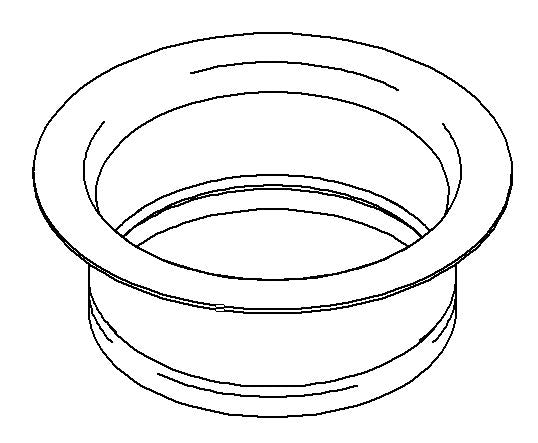 KOHLER Flange, Disposal - Black Iron, K-1023393-KB