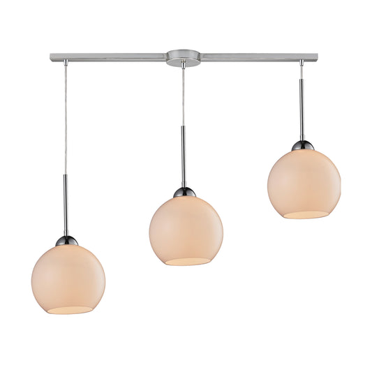 ELK SHOWROOM 10240/3L-WH Cassandra 36'' Wide 3-Light Pendant - Polished Chrome