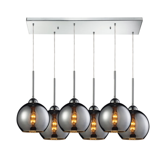 ELK SHOWROOM 10240/6RC-CHR Cassandra 30'' Wide 6-Light Pendant - Polished Chrome