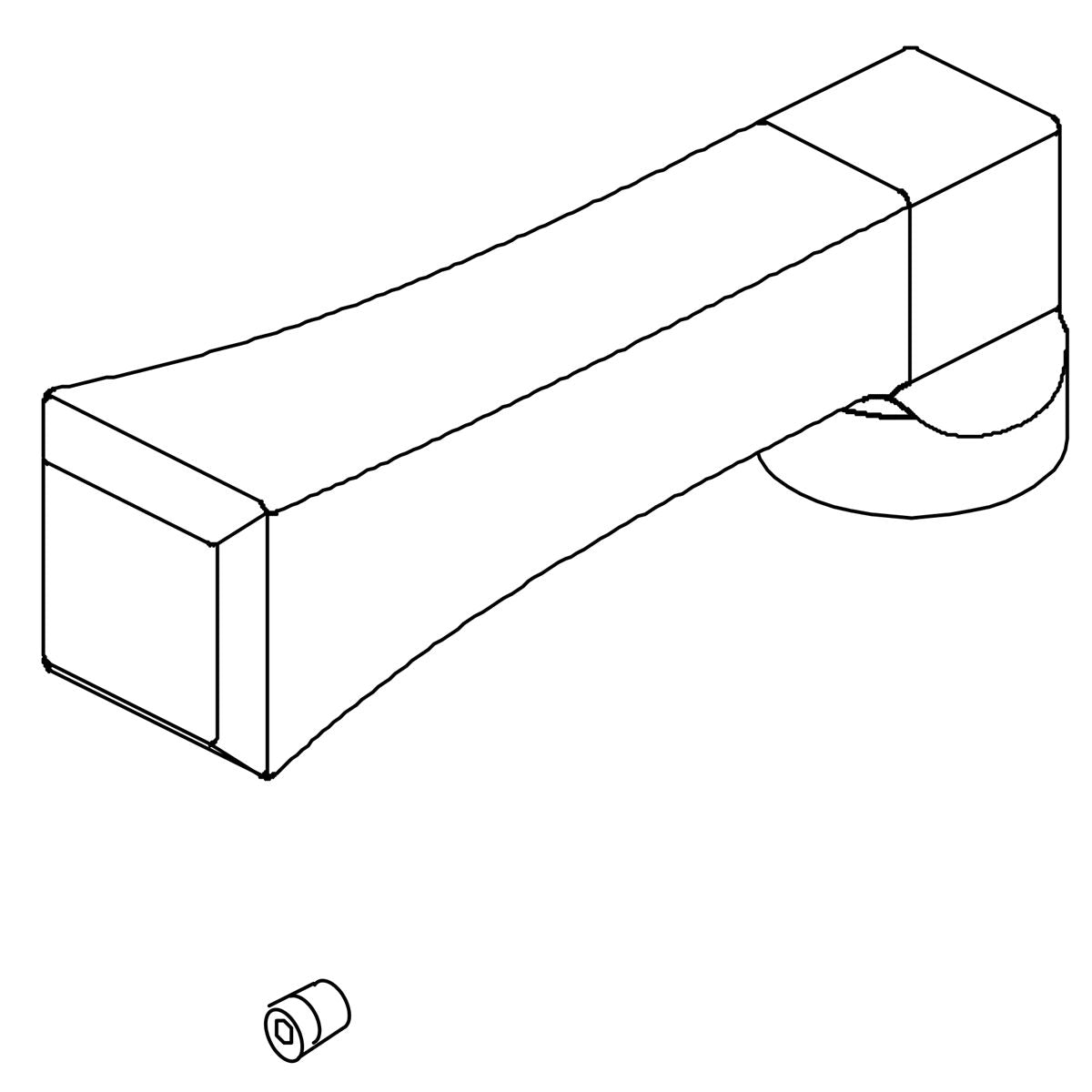 KOHLER Handle Kit - Brushed Chrome, K-1025208-G